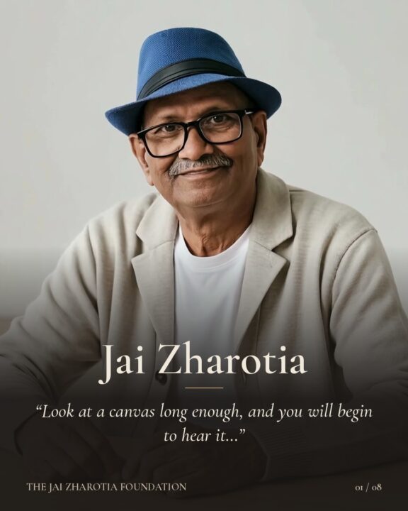 “Look at a canvas long enough, and you will begin to hear it…” For Jai Zharotia, colour was never on…