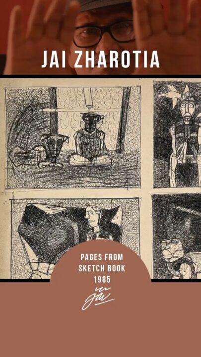 Jai Zharotia sketchbook 1985